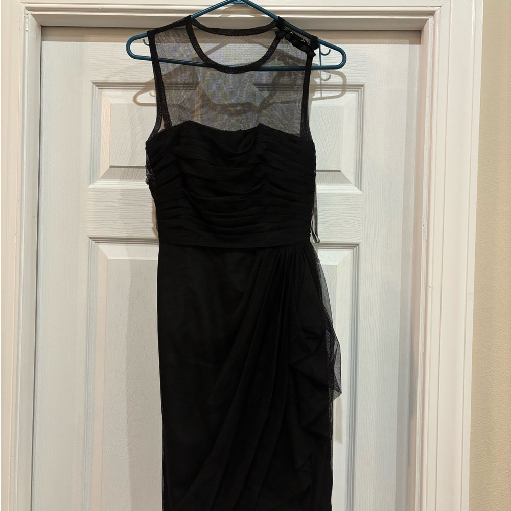 Vera Wang Black Backless Dress